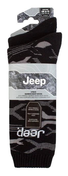Calcetines Bamboo para hombre, suaves y transpirables, acolchados y gruesos, estilo acanalado - Negro / Carboncillo - Image 2