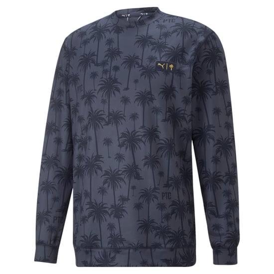 Puma x PTC Palm Tree Crew Cuello para hombre suéter azul marino - Image 5