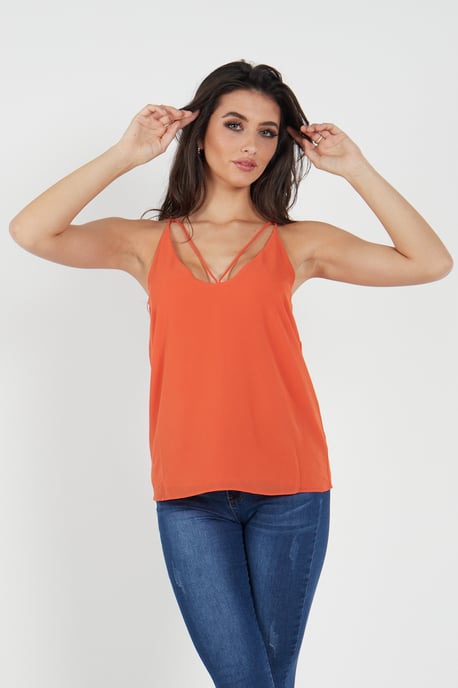 Top camisola liso con tiras - Image 3
