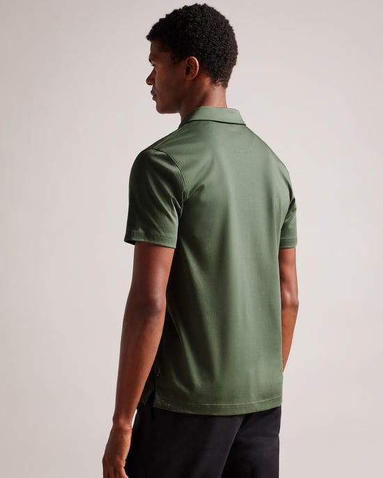 Polo de Manga Corta Slim de Tacto Suave para Hombre Ted Baker Zeiter - Image 3