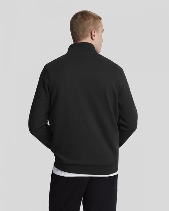 Lyle & Scott Mens Embroidered Quarter Zip Sweatshirt - Image 4