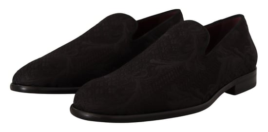 Zapatillas de Pana Floral Negras Dolce & Gabbana para Hombre - Image 3