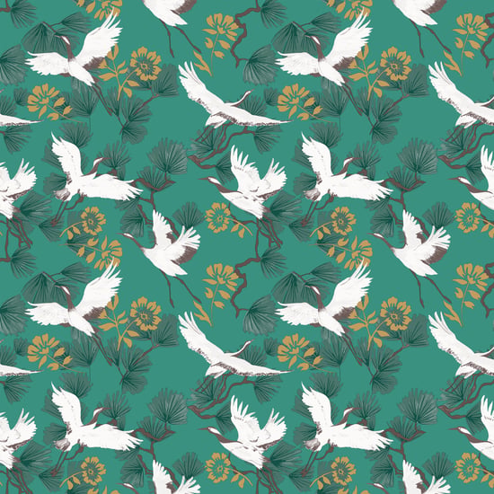 Papel Tapiz Impreso Botánico Demoiselle - Image 3