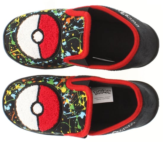 Pokemon Younger Childrens Slippers Grayson black