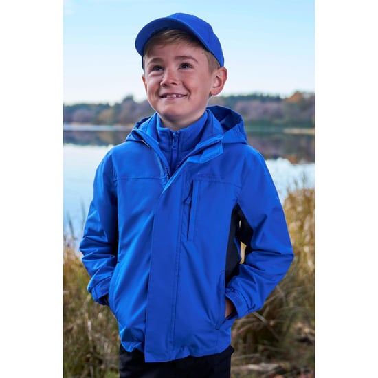 Mountain Warehouse Childrens/Kids Cannonball 3 in 1 Waterproof Jacket (Bright Blue) - Image 1