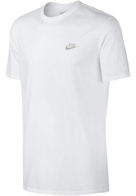 Camiseta bordada Futura en blanco y logo plateado de Nike - Image 2