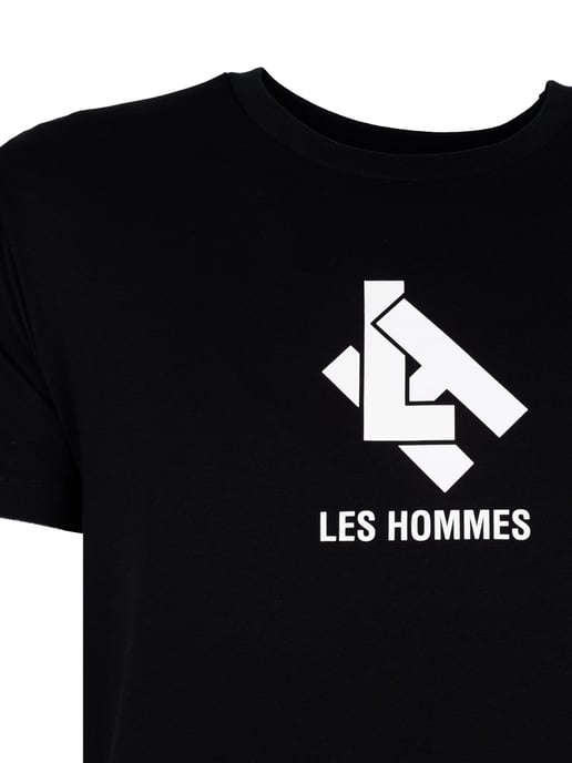 Les Hommes T-Shirt New Logo Men's Black
