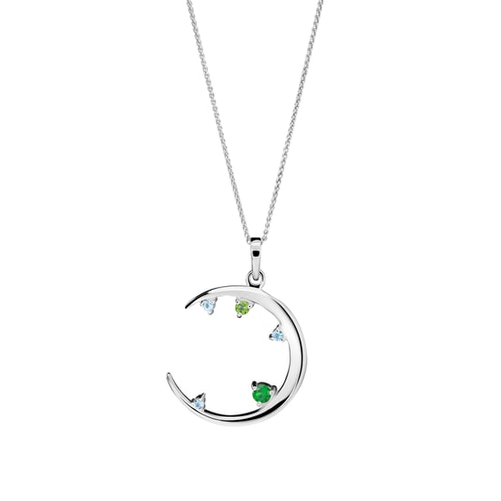 Orphelia 'Eline' Women's 925 Sterling Silver Set: Necklace + Earrings + Ring - Silver SET-7497 - Image 2