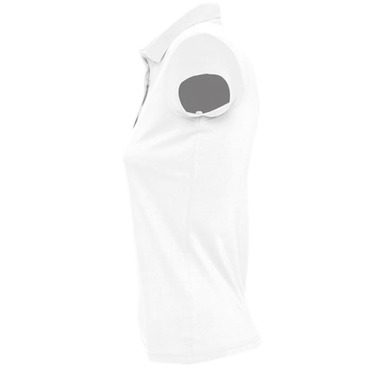 SOLS Womens/Ladies Prescott Short Sleeve Jersey Polo Shirt (White) - Image 3