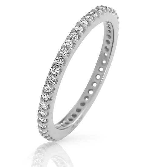 Orphelia 'Lily' Women's 925 Sterling Silver Ring - Silver ZR-7538 - Image 2