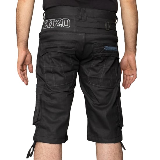 Pantalones cortos vaqueros Enzo Cargo Combat para hombre - Image 4