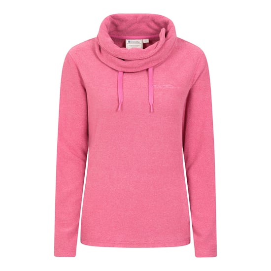 Mountain Warehouse Womens/Ladies Hebridean Cowl Neck Fleece Top (Dark Pink) - Image 1