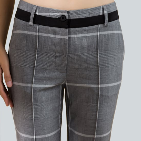 Cigarette tartan trousers - Image 5