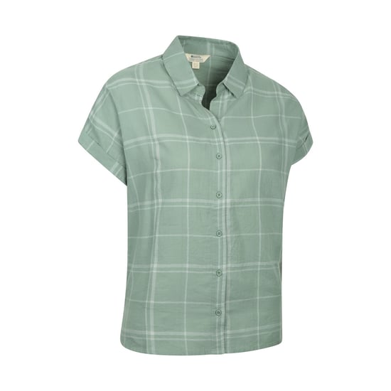 Mountain Warehouse Womens/Ladies Palm Checked Relaxed Fit Shirt (Khaki) - Image 4