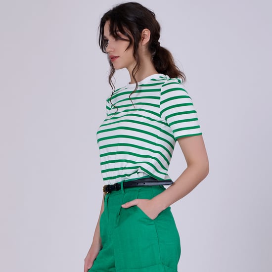Stripes Cotton T-shirt - Image 2