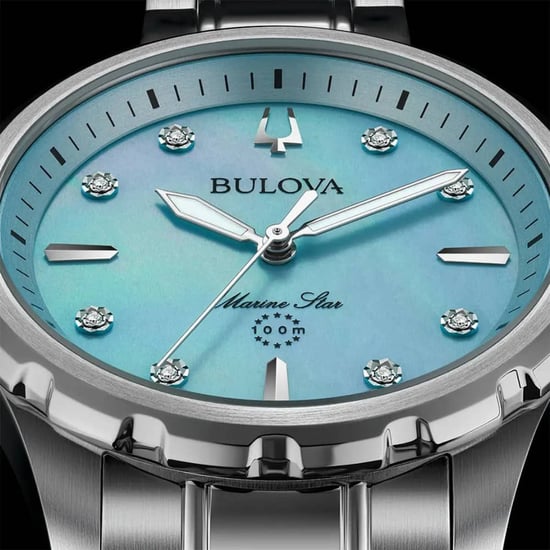 Bulova Marine Star Women's Silver Watch 96P248 - Image 4