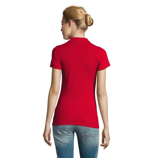 SOLS Womens/Ladies Perfect Polo Shirt (Red) - Image 2