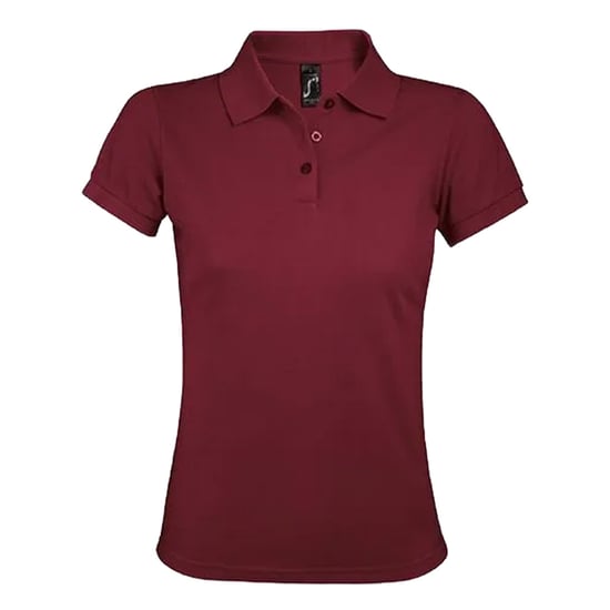 SOLS Womens/Ladies Prime Polo Shirt (Burgundy) - Image 1