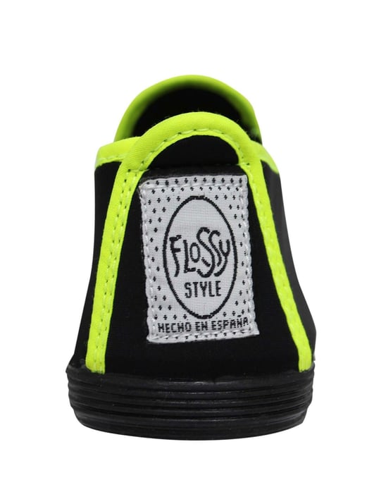 Flossy Style Novelda Black Plimsolls