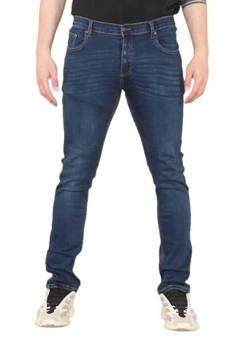 MYT Vaqueros ajustados para hombre Denim elástico en azul oscuro - Image 1