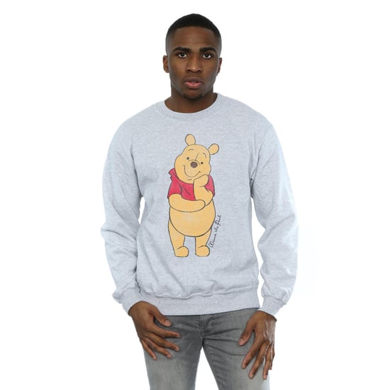 Disney Mens Winnie The Pooh Classic Pooh Sweatshirt (Sports Grey)