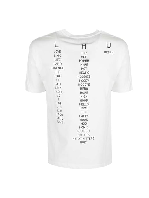 Les Hommes T-shirt Typography del hombre negro, Blanco - Image 5