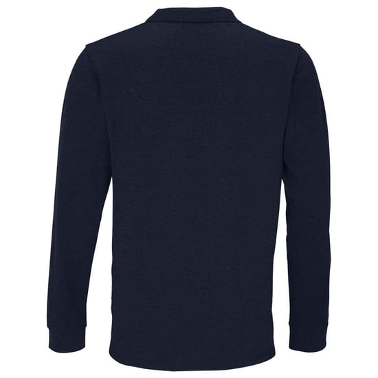 SOLS Unisex Adult Planet Long-Sleeved Polo Shirt (French Navy) - Image 2