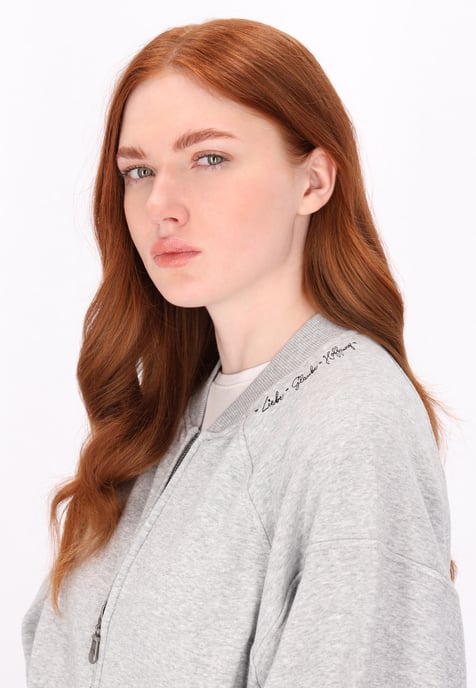 Dreimaster Sweat-jacket women Grey melange - Image 5