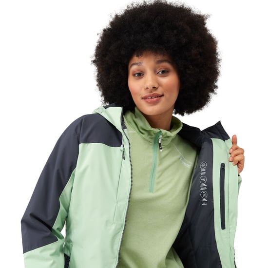 Regatta Womens/Ladies Highton Stretch Padded Jacket (Quiet Green/Seal Grey)