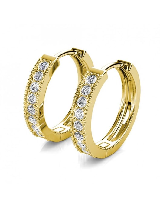 Pendientes Eclat - Oro y Cristal - Image 4