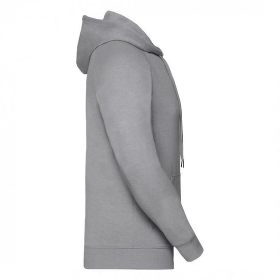 Russell Mens Authentic Full Zip Hooded Sweatshirt / Hoodie (Light Oxford) - Image 2