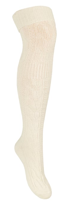 Womens Over The Knee Wool Socks | Steven | Calcetines largos gruesos para invierno - Crudo - Image 1