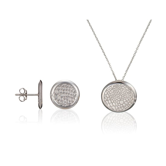 Orphelia Women's 925 Sterling Silver Set: Chain-Pendant + Earrings - Silver SET-5924 - Image 1