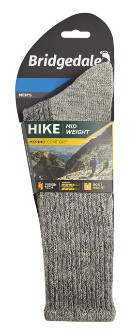 Bridgedale - Calcetines de lana merino para hombre - Gris piedra - Image 2