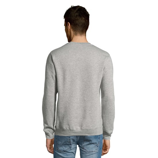 SOLS Unisex Adult New Supreme Sweatshirt (Grey Melange) - Image 2