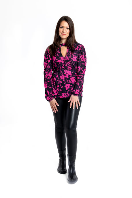 Floral Printed Top - Pink