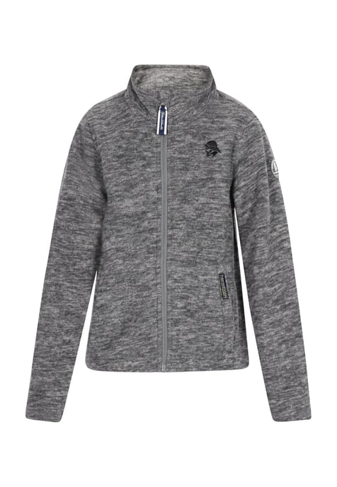 Schmuddelwedda fleece jacket Grey melange - Image 1