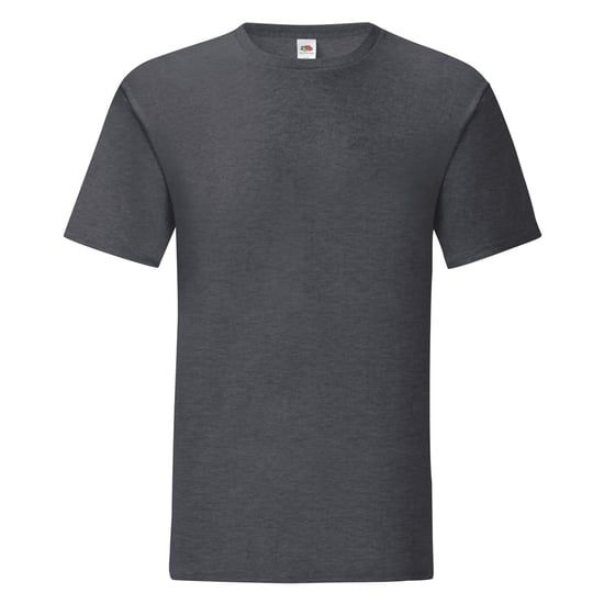 Fruit Of The Loom Mens Iconic T-Shirt (Pack of 5) (Dark Heather) - Image 1