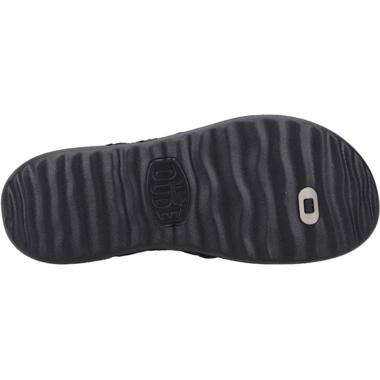 HEYDUDE Myers Flip Sport Mode Polyester Men's Black Sandals - Image 3