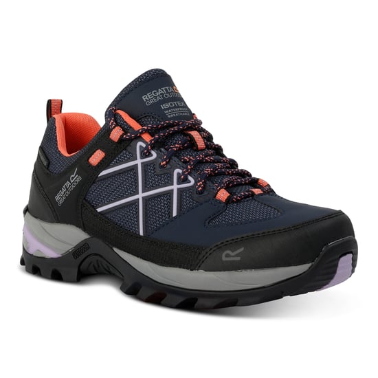 Regatta Womens/Ladies Samaris III Low Walking Shoes (Navy/Lilac)
