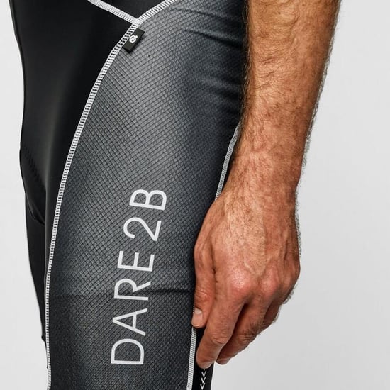 Dare 2B Mens Ecliptic Bib Shorts (Black) - Image 2