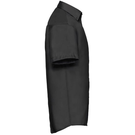 Russell Collection Mens Short Sleeve Ultimate Non-Iron Shirt (Black) - Image 2