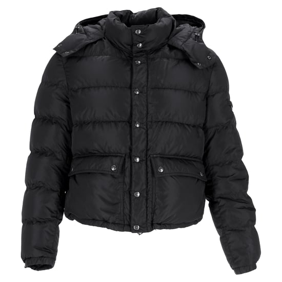 Prada Sport Quilted Hooded Down Jacket in Black Nylon - Image 1