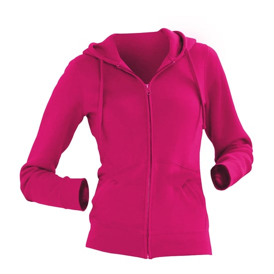 Russell Ladies Premium Authentic Zipped Hoodie (3-Layer Fabric) (Fuchsia) - Image 2