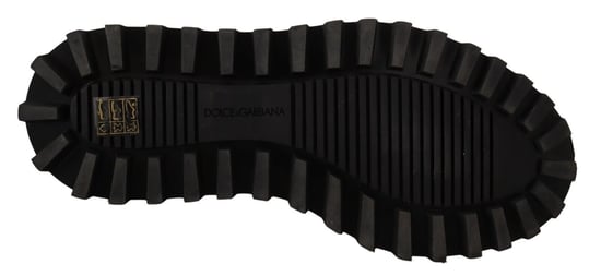 Dolce & Gabbana Men's Black Leather Crystal Embellished Boots Shoes