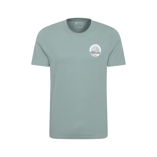 Mountain Warehouse Mens St Davids Printed Organic T-Shirt (Pale Green)