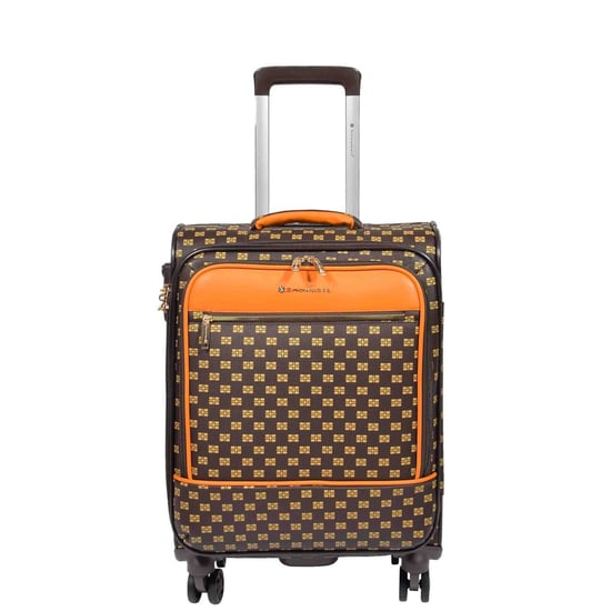 Brown lightweight cabin suitcase