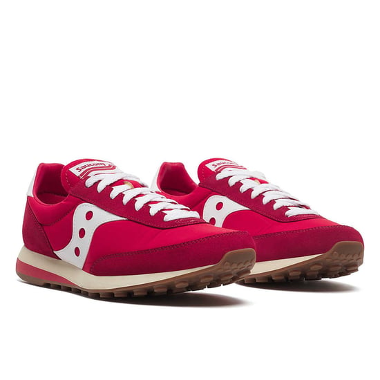 Saucony Trainer 80 Red/White Trainers - Image 1