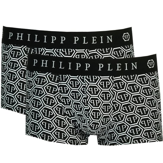 Philipp Plein Logo Black Boxer Shorts Two Pack