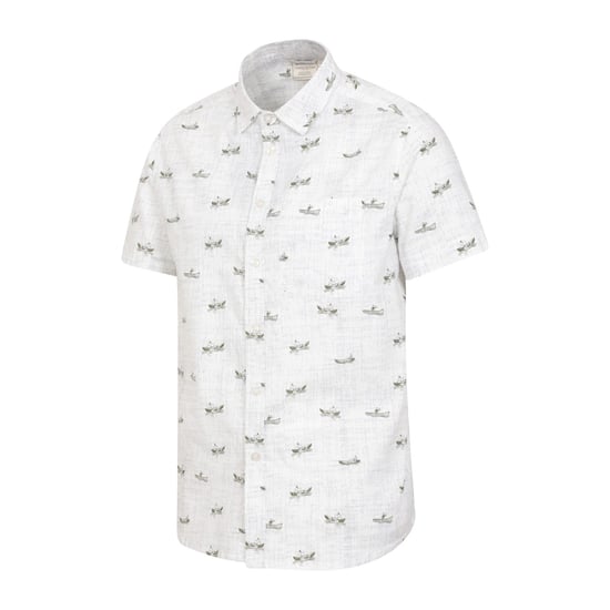 Mountain Warehouse Mens Preston Illustration Shirt (White) - Image 3